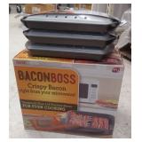 Lot of 2 Bacon Boss Microwave Cookers