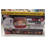 5pc Red Copper Nonstick Pan Set