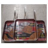 Lot of 3 Gotham Steel 10.5" Aluminum Square