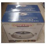 Lot of 2 Chef Design Stainless Steel Heirloom