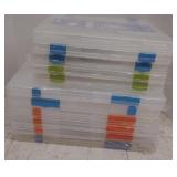 Lot of 5 LIVINBOX Transparent Carry Files