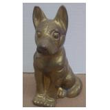 Solid Brass German Sheppard Paper Weight Statue