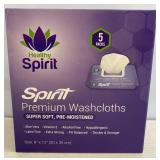 Spirit Premium Washcloths, 5 packs of 50. Bidder