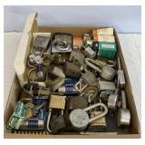 Flat of various locks