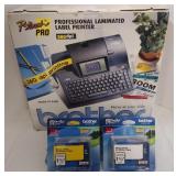 Lot of Brother P-Touch Pro Professional Laminated