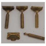 Lot of Vintage Brass GEM Single Edge Safety