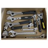 Flat w/ Various Adjustable Wrenches and Channel