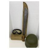 Lot w/ Vtg Army Polaroid Flying Goggles, Vtg