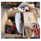 Pallet Lot of Misc. Equipment Including Toilet