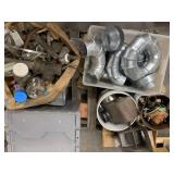 Pallet w/ scrap, various plumbing and galvanized