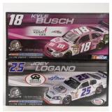 Kelly Busch #18 & Joey Logano #25 Joe Gibbs 1:24
