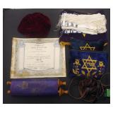 Lot Of Misc Jewish Religious Items Including Bar