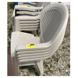 Plastic Lawn Chair. Bidding on one times the