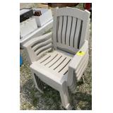 Plastic Lawn Chair. Bidding on one times the