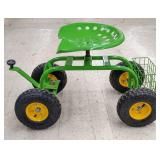 Rolling Garden/Shop Cart w/ Steering Handle &