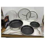 Copper chef titan Tri ply 
10 piece skillet s