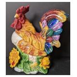 Rooster Cookie Jar. 9"