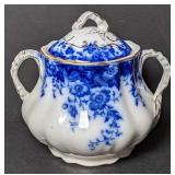 Burgess & Leigh Flow Blue Sugar Bowl 6"