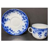 Burgess & Leigh Vermont Flow Blue Teacup & Saucer