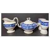 W.H. Grindley Beauty Roses Flow Blue Set