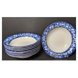 W.H. Grindley Flow Blue Beauty Roses Bowl.