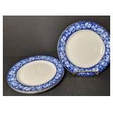 W.H. Grindley Flow Blue Beauty Roses Dessert