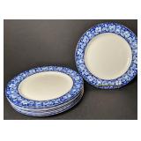 W.H. Grindley Flow Blue Beauty Roses Dinner Plate