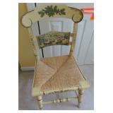 Painted pale wooden chair