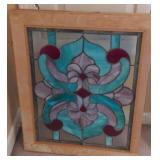 Framed stained glass