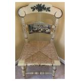 Limited edition Hitchcock Christmas 1987 chair,