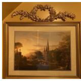 The Return by Thomas Cole print, 33" W x 25" H.