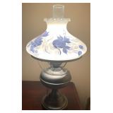 Vintage Electric Hurricane Lamp, 21" H.