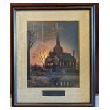 Framed painting The Harvest signed Kelly 98