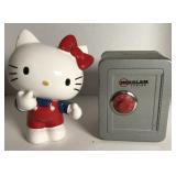 Sanrio ceramic Hello Kitty coin bank 8.25" and