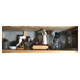 Lot of assorted decorations and kitchen ware