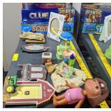 Contents of Shelf incl. Frames, Toys, Games, etc