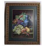 Still Life Print in Matted Frame 23x19"