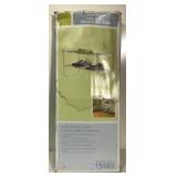 Real organized chrome shelf unit