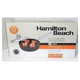 Hamilton Beach 2-in-1 Frying Pan & Egg Poacher