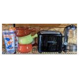 Shelf Cont incl Toaster, Electric Kettle, Ceramic