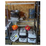 Adjustable Metal Shelving Unit on Casters,