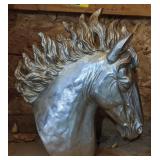 Plaster Horse Sculpture, 23" H