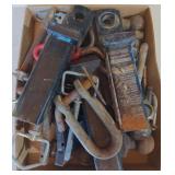 Flat of hitches balls and pins