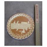 Emilio Gardena plate and oriental scroll (plate