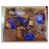 Flat of bracelets watches and costume jewelry