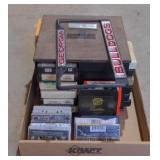 Flat of 8 tracks and cassettes w/ Emerson lake