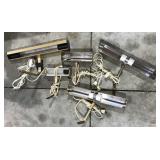 5 display lights of varying size and style