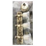 Mounted lights 33.5x6.5" and hanging light