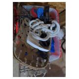 Tote w/Various Items-Rope, Brackets & More