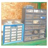 Lot of Parts Bins w/Fasteners